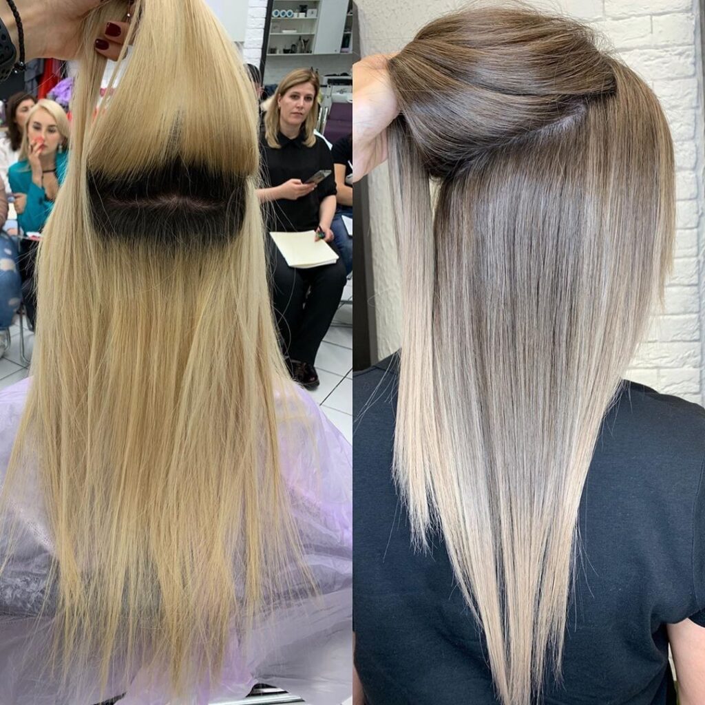 как осветлить черные волосы в домашних условиях