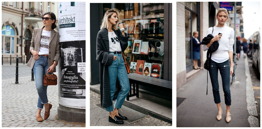 с чем носить лоферы женские