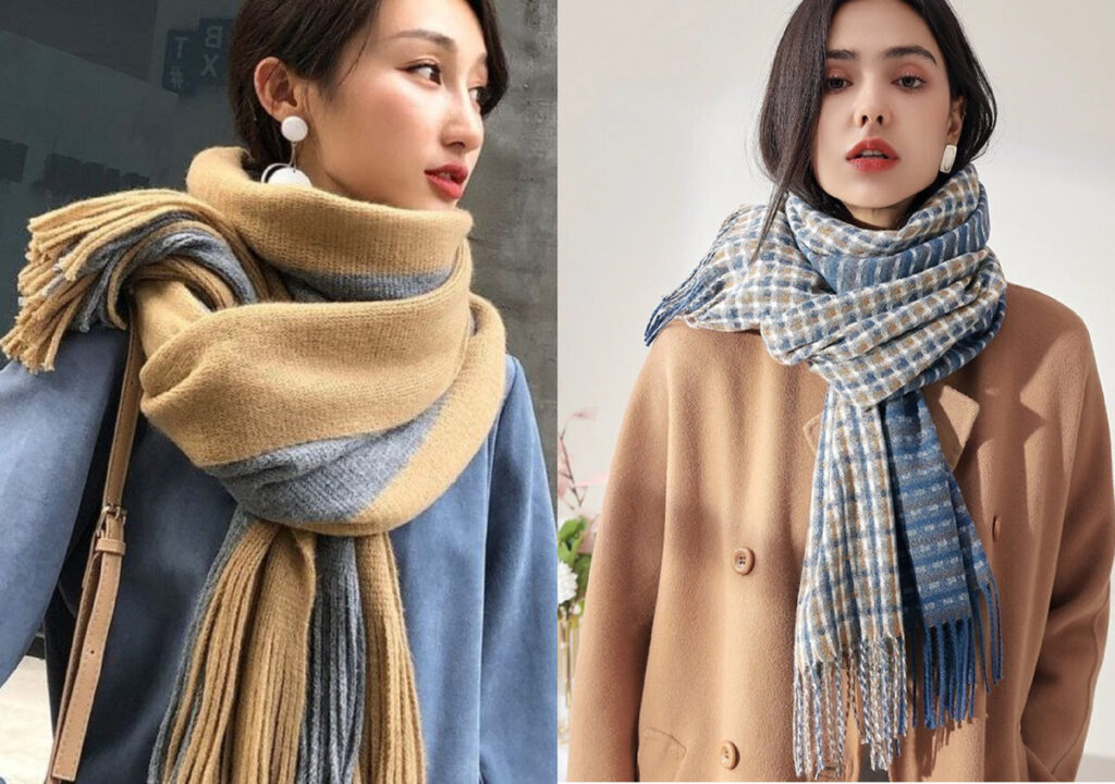 як гарно зав язати шарф під пальто