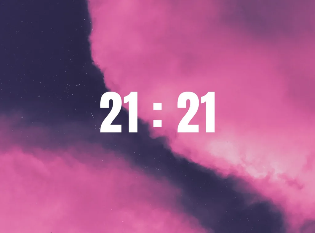 время 21 21