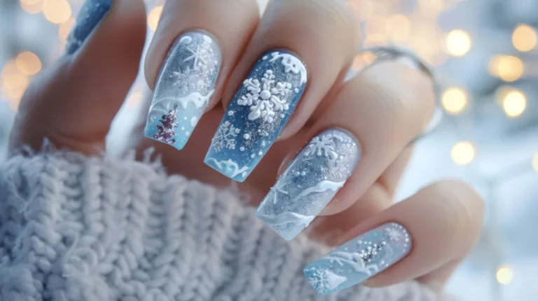 маникюр на зиму