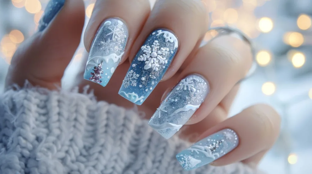 манікюр на зиму