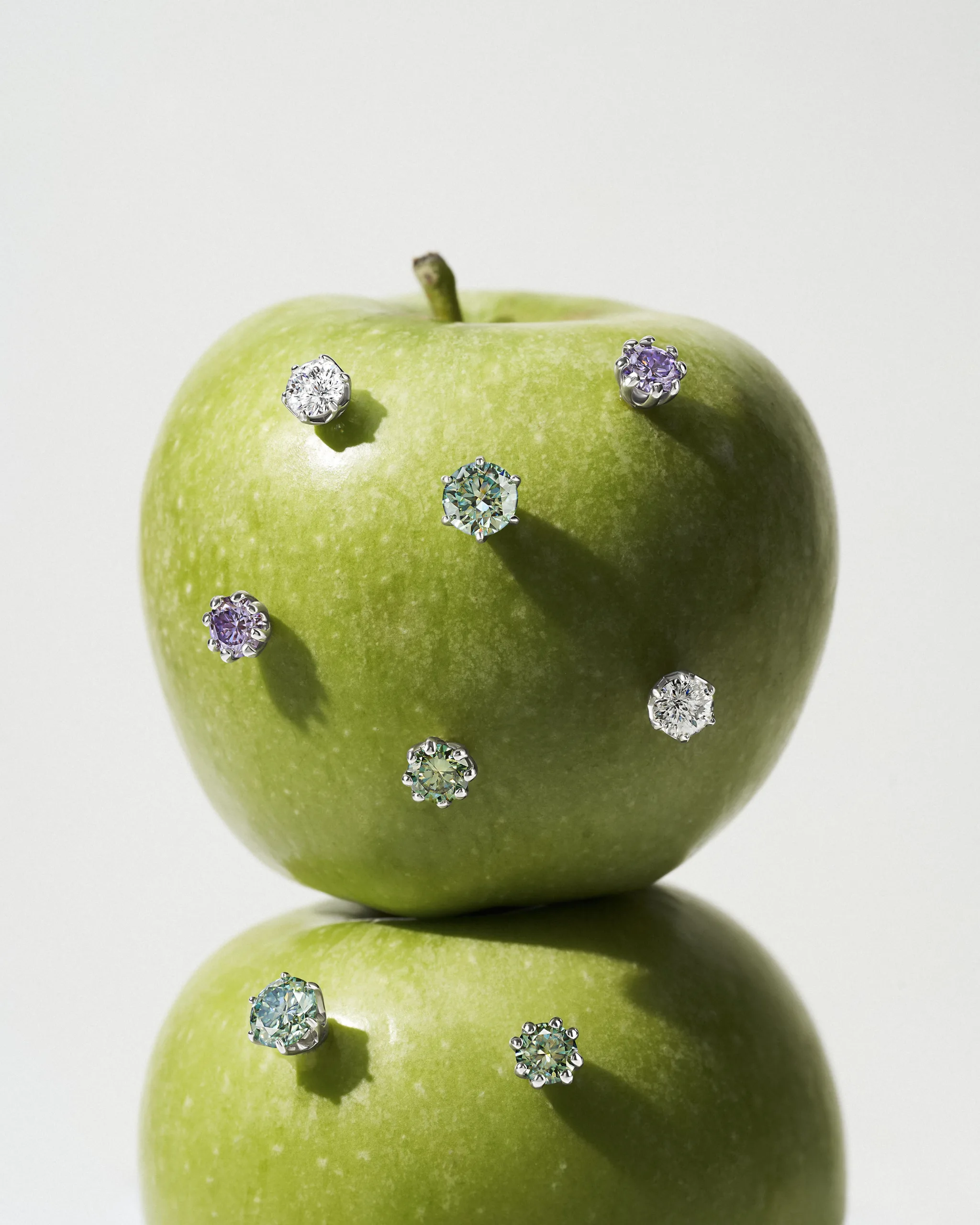 Серьги с муассанитом